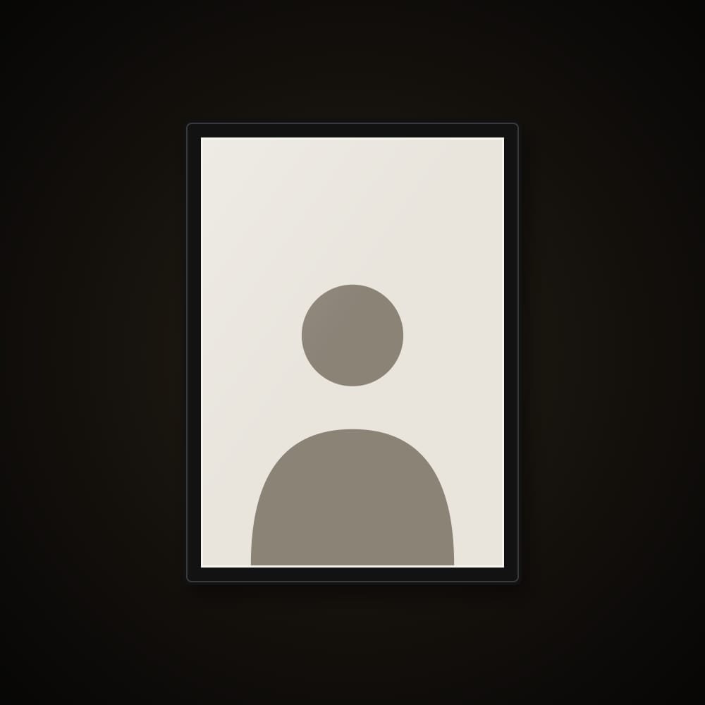 Minimal Black Personalized Photo Frame - glowing frame (sample illustration)